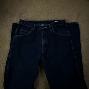 Wrangler Men's Deep Indigo Relaxed Jeans